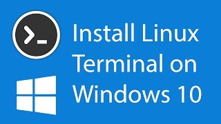 How to install the Linux Terminal on Windows 10 [upl. by Nostrebor]