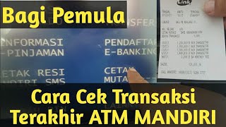 Cara Cetak Mutasi Rekening di ATM MANDIRI [upl. by Avika]