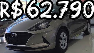 VISITANDO R 62790 NOVO HYUNDAI HB20 VISION AT6 PRATA SAND 16 GAMMA 16V 130 CV 165 KGFM [upl. by Rebmyk]