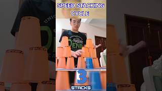 A Crazy Fast Speed Stacking Cycle in 5856 Seconds shorts [upl. by Tevlev366]