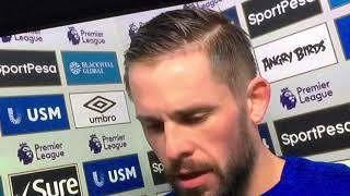 Gylfi Sigurdsson Post Game Interview  Swansea City 13 Everton  Premier League [upl. by Annaihs]