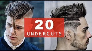 20 Different Undercut Hairstyles  BEST 20172018 Trends for Men [upl. by Ennahoj123]