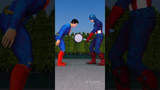 Superman vs Batman vs Spiderman funny head challenge spiderman marvel shorts short ytshorts [upl. by Maris]