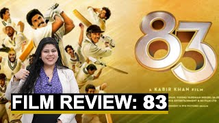 83 Movie Review Stutee Ghoshs Quick Review of Ranveer Singhs 83  The Quint [upl. by Atnima]