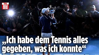 Ashleigh Barty verkündet das Ende ihrer Tenniskarriere [upl. by Henarat]