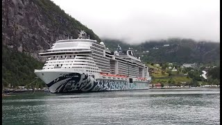 Fjord cruise from Ålesund to Geiranger Norway [upl. by Tijnar]