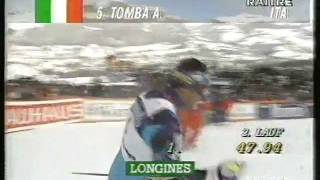 Alberto Tomba  Kitzbuehel 1995 [upl. by Alaham]