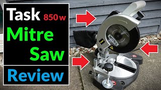 Task 850w Compound Mitre Saw with 190mm Blade Tool Review [upl. by Nomzzaj]