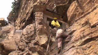 The dangers of Debre Damo monastery Ethiopia [upl. by Bathsheb56]