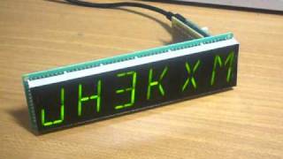 16 segment LED call sign plate with Arduino [upl. by Hendrickson]