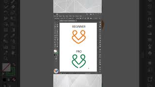 Beginner Vs Pro in Adobe Illustrator illustrator [upl. by Nimoynib]