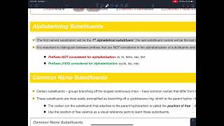 IUPAC Nomenclature 9 Alphabetizing Substituents and Nuances Regarding Prefixes in Listing [upl. by Gibbs]