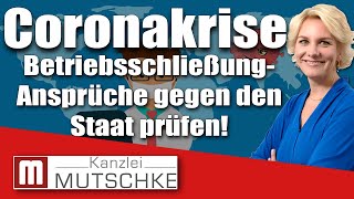 Coronakrise Entschädigungsansprüche gegen den Staat Unser Tipp [upl. by Munn]