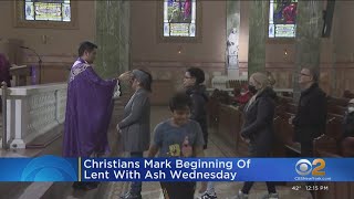 Christians observe Ash Wednesday services [upl. by Martelle]