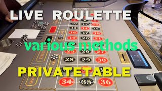 LIVE Private Table Roulette Demo With Recovery Methods [upl. by Maynard]