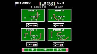 Tecmo Bowl NES 24 25 Chicago Bears LAR Week02 [upl. by Cottle]