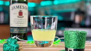 🍀Jameson Green Tea Shot  Irish Whiskey Cocktail  Jameson Cocktail [upl. by Domph]