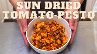 SUN DRIED TOMATO PESTO RECIPE  Sun Dried Tomato Pesto Pasta [upl. by Raoul980]