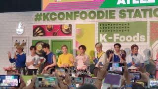 ATEEZ 에이티즈 Entrance and Intros at KCON Foodie Station  KCon LA 2019 190817 [upl. by Mathias]