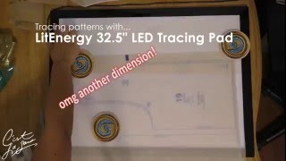 Tracing Patterns on an LED Light Pad [upl. by Petrick]