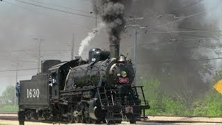 Illinois Railroad Museum Frisco 1630s Return To Steam 1080p [upl. by Marje]