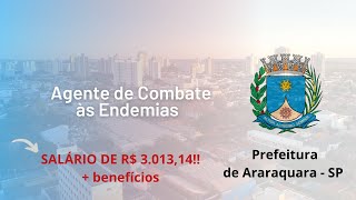 Prefeitura de Araraquara  SP  Agente de Combate às Endemias  Instituto Consulpam [upl. by Amzu]