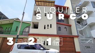 Alquiler de departamento en Surco CUARTO PISO incluido agua arbitrios Zona Honor y lealtad 1 x 1 [upl. by Attenod64]