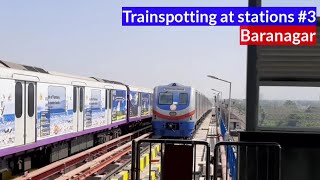 Kolkata Metro  Trainspotting at stations 3 [upl. by Leanahtan]