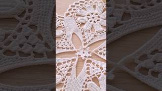 Tutorial crochet tablecloth crochet tutorialcrochet crochetlace [upl. by Lumpkin304]