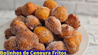 Bolinhos de Cenoura Fritos [upl. by Arabel715]