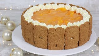 Spekulatius Kuchen mit Mandarinen ohne Backen  No Bake Cake Rezept [upl. by Thapa]