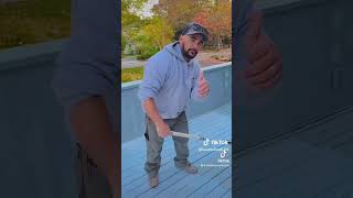 Decking stainingrenovation construction diy [upl. by Ahseenak]