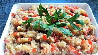 Közlenmiş Patlıcan Salatası  Fosul Salatası  Bizim Terek [upl. by Briney]