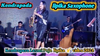 Lipika Saxophone 🎷 Kendrapara Laxmi Puja 2024 He mere Humsafar saxophone song  New video [upl. by Imas]