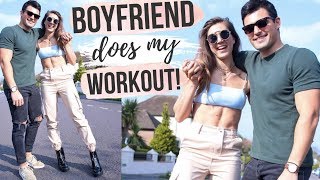 TRAINING MY BOYFRIEND 😂 FULL BODY WORKOUT 🔥 [upl. by Reinold63]