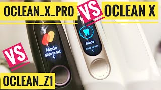 Oclean X Pro vs Oclean X vs Oclean Z1 Compare [upl. by Aloibaf277]