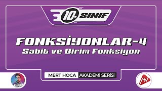 Fonksiyonlar4  Sabit ve Birim Fonksiyon  10Sınıf Konu Anlatım  Akademi Serisi [upl. by Docilu]