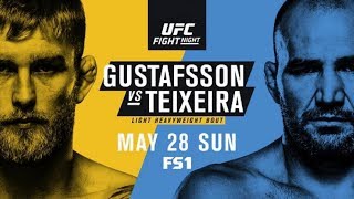 UFC Fight Night 109  Gustafsson Vs Teixeira [upl. by Aihsa]