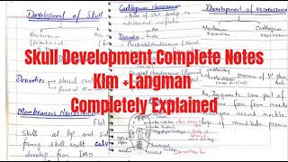 Development of SkullSpecial Embryology Notes from Klm langman [upl. by Christoph]