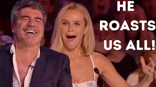 BGT Comedian Ned Woodman All Performances  He ROASTS All The Judges Hilarious [upl. by Bunch]