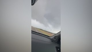 Is it a funnel cloud Strange cloud formation over Pearsall explained [upl. by Marie]