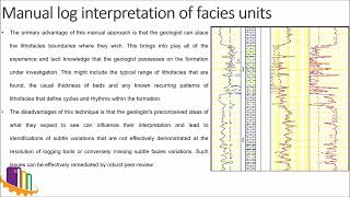 2a Facies data preparation manual interpretation [upl. by Elrae]