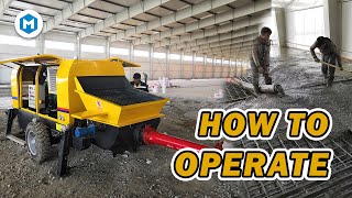 Teach you how to operate the concrete pump  Beginner’s Guide [upl. by Ayanahs]