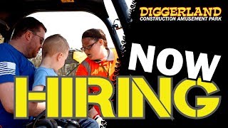 Now Hiring  Diggerland USA Amusement Park in New Jersey [upl. by Anaylil]