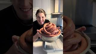 Homemade Merguez maison sausage diy algerie food recipe [upl. by Ettenawtna]