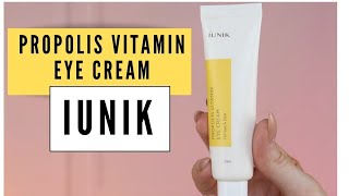 iUNIK Propolis Vitamin Eye Cream Krem pod oczy [upl. by Anwahsiek]