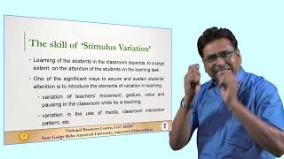 Teaching skills Stimulus Variation  Dr Gajanan Gulhane [upl. by Atinele260]