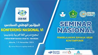 LIVE SEMINAR NASIONAL  PEMBELAJARAN BAHASA ARAB KONTEMPORER [upl. by Anitsuj]