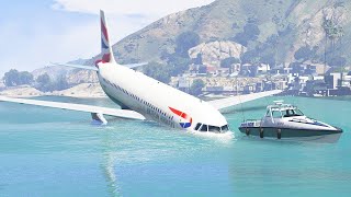 Emergency landing Turbulent Approach And hard Landing in Florida On lair Boeing 777300 [upl. by Kaasi]