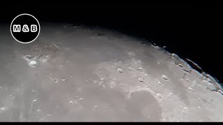 Video Footage of Moon Through Telescope  4K [upl. by Retsev835]